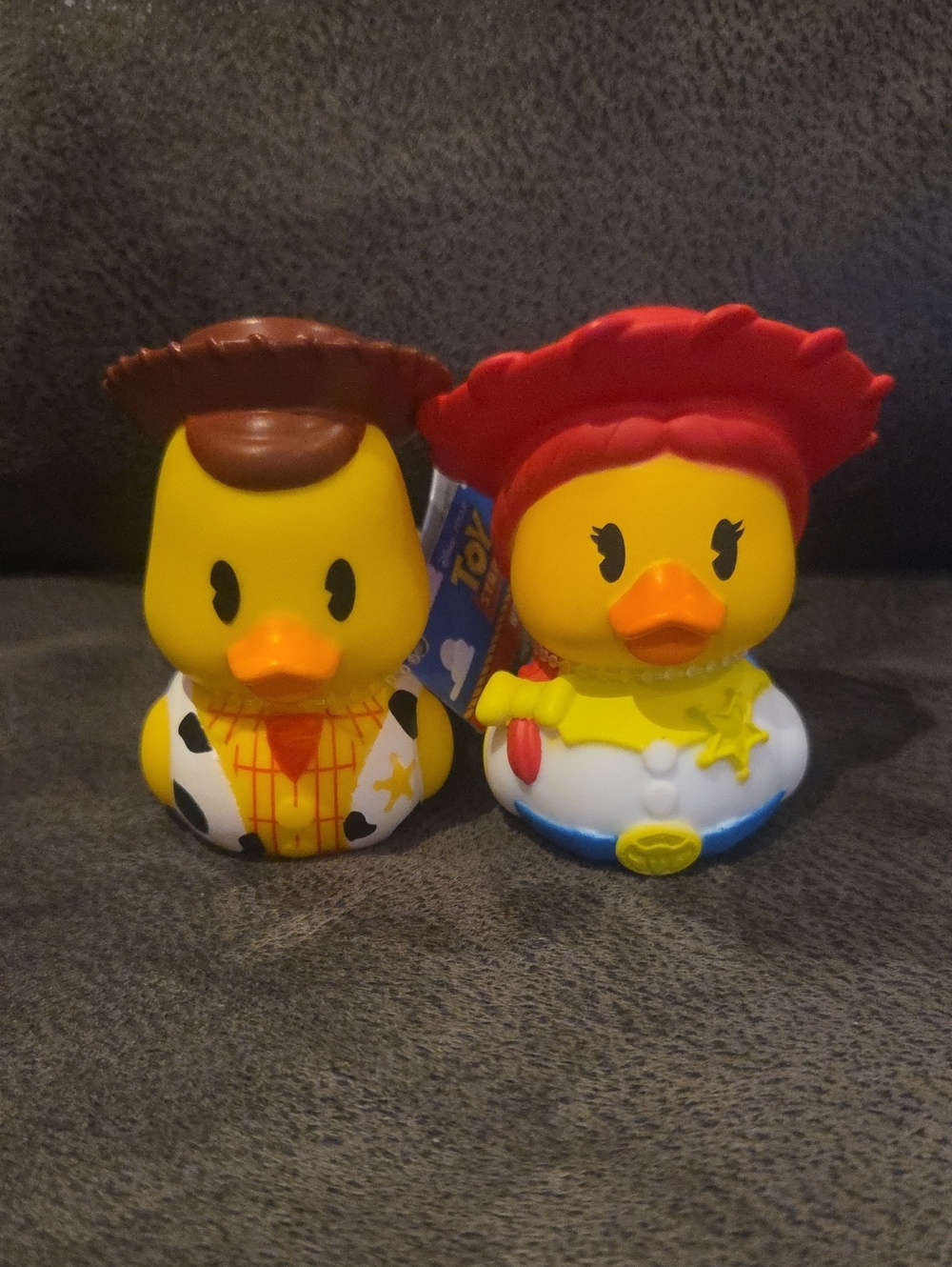 Disney Pixar Toy Story Duckalooz Rubber Ducks.  Woody And Jessie